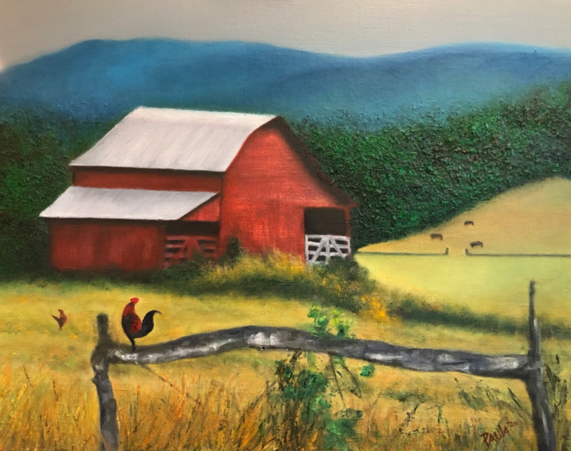 Red Rooster~Red Barn